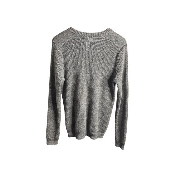 Vintage G.H. Bass & Co. Men's Gray Heather Knit Crew Neck Sweater Size S - Picture 2 of 10